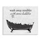 Stupell Industries Uplifting Bubble Bath Rhyme Canvas, design by Lettered and Lined
